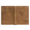EL FORREST 859-08 RFID konyak férfi bőr pénztárca 10 x 12.8 x 2.8 cm