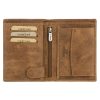 EL FORREST 859-08 RFID konyak férfi bőr pénztárca 10 x 12.8 x 2.8 cm