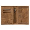 EL FORREST 859-08 RFID konyak férfi bőr pénztárca 10 x 12.8 x 2.8 cm