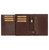 EL FORREST 859-220 RFID barna férfi bőr pénztárca 10 x 12.8 x 2.8 cm