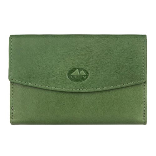 EL FORREST 866-16 RFID zöld női bőr pénztárca 10 x 14 x 3 cm
