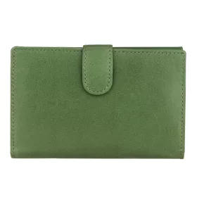   EL FORREST 866-16 RFID zöld női bőr pénztárca 10 x 14 x 3 cm