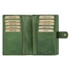 EL FORREST 866-16 RFID zöld női bőr pénztárca 10 x 14 x 3 cm