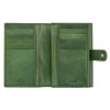 EL FORREST 866-16 RFID zöld női bőr pénztárca 10 x 14 x 3 cm