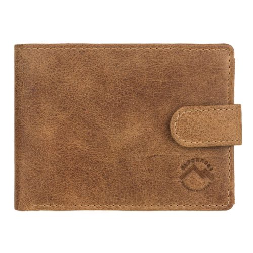 EL FORREST 892-08 RFID konyak férfi bőr pénztárca 12 x 9 x 3 cm