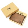 EL FORREST 916/A-08 RFID barna férfi bőr pénztárca 11 x 8.5 x 2.5 cm