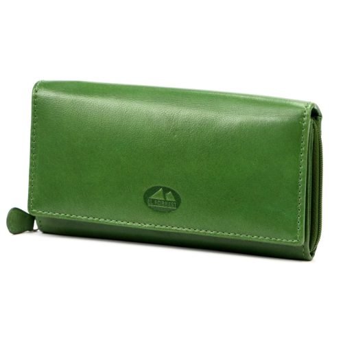 EL FORREST 920-16 RFID zöld női bőr pénztárca 16.5 x 8.5 x 3.5 cm