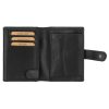 EL FORREST 988-610 RFID fekete férfi bőr pénztárca 8.5 x 10.3 x 2.5 cm
