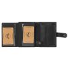 EL FORREST 988-610 RFID fekete férfi bőr pénztárca 8.5 x 10.3 x 2.5 cm