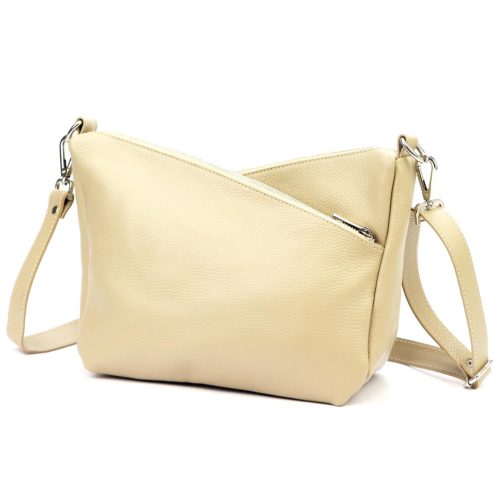 Luka 24-051 bézs női bőr válltáska 32 x 22 x 14 cm
