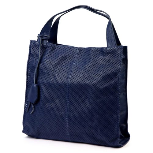 Gregorio 1725-2 navy női bőr kézitáska 39 x 38 x 14 cm