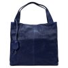Gregorio 1725-2 navy női bőr kézitáska 39 x 38 x 14 cm