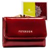 Peterson PTN-55287-SH piros női bőr pénztárca 9.5 x 7 x 2.5 cm 