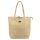 MiaMore 01-014 Z bézs női bőr válltáska, shopper 40 x 38 x 13 cm