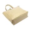 MiaMore 01-014 Z bézs női bőr válltáska, shopper 40 x 38 x 13 cm