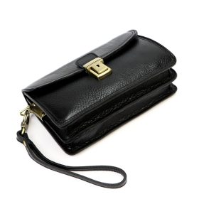   Gregorio Art.10 fekete férfi bőr autós táska 24 x 15 x 6 cm