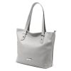 MiaMore 01-058 taupe női bőr válltáska, shopper 40 x 30 x 12 cm