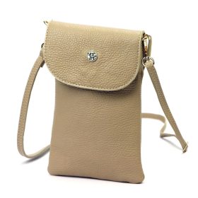   Gregorio 1747 mogyoró női bőr válltáska, mobiltartó 14 x 21.5 x 5 cm