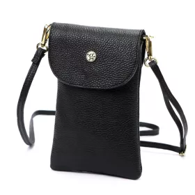   Gregorio 1747 fekete női bőr válltáska, mobiltartó 14 x 21.5 x 5 cm