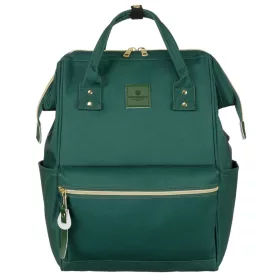   Peterson zöld női hátizsák, laptoptartóval 15" 37 x 39 x 17 cm