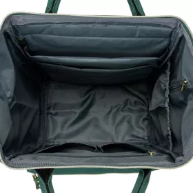   Peterson zöld női hátizsák, laptoptartóval 15" 37 x 39 x 17 cm
