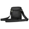 Peterson PTN 250586-NDM fekete férfi bőr oldaltáska 16 x 21 x 6 cm