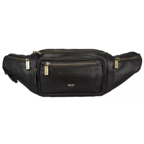   Peterson PTN 2506-NDM férfi fekete bőr övtáska 40 x 14 x 10 cm