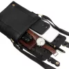 Peterson PTN 996-S-NDM fekete férfi bőr oldaltáska, crossbody 20 x 18.5 x 5.5 cm