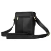 Peterson PTN 996-S-NDM fekete férfi bőr oldaltáska, crossbody 20 x 18.5 x 5.5 cm