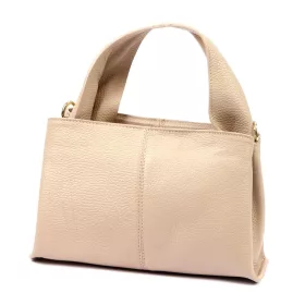   Luka 24-061 púderszínű női bőr kézitáska, válltáska  26 x 16 x 12 cm