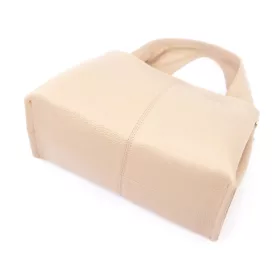   Luka 24-061 púderszínű női bőr kézitáska, válltáska  26 x 16 x 12 cm