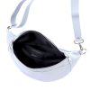 Luka 24-017 világoskék  női bőr övtáska, crossbody 37 x 22 x 11 cm 