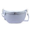 Luka 24-017 világoskék  női bőr övtáska, crossbody 37 x 22 x 11 cm 