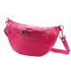 Luka 24-017 magenta női bőr övtáska, crossbody 37 x 22 x 11 cm 
