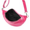 Luka 24-017 magenta női bőr övtáska, crossbody 37 x 22 x 11 cm 
