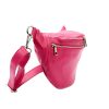 Luka 24-017 magenta női bőr övtáska, crossbody 37 x 22 x 11 cm 
