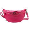 Luka 24-017 magenta női bőr övtáska, crossbody 37 x 22 x 11 cm 