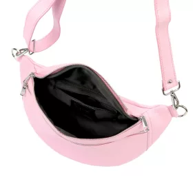   Luka 24-017 rózsaszín női bőr övtáska, crossbody 37 x 22 x 11 cm