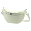 Luka 24-017 világoszöld női bőr övtáska, crossbody 37 x 22 x 11 cm 