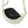 Luka 24-017 világoszöld női bőr övtáska, crossbody 37 x 22 x 11 cm 