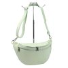 Luka 24-017 világoszöld női bőr övtáska, crossbody 37 x 22 x 11 cm 