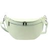 Luka 24-017 világoszöld női bőr övtáska, crossbody 37 x 22 x 11 cm 