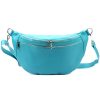 Luka 24-017 türkiz női bőr övtáska, crossbody 37 x 22 x 11 cm 