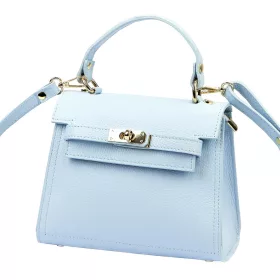   Luka 19-17 MN babakék női bőr kézitáska, oldaltáska 23 x 19 x 12.5 cm