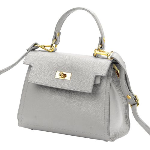 Luka 19-17 MN DOLLARO szürke női bőr kézitáska 23 x 19 x 12.5 cm