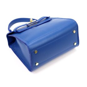   Luka 19-17 MN kék női bőr kézitáska, válltáska 23 x 19 x 12.5 cm