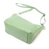 Luka 24-051 menta zöld női bőr válltáska 32 x 22 x 14 cm