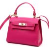 Luka 19-17 MN DOLLARO magenta női bőr kézitáska 23 x 19 x 12.5 cm