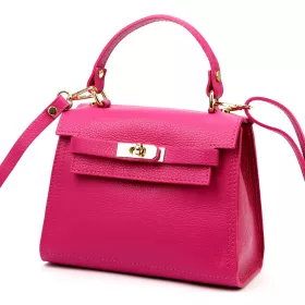   Luka 19-17 MN magenta női bőr kézitáska, válltáska 23 x 19 x 12.5 cm