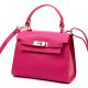 Luka 19-17 MN magenta női bőr kézitáska, válltáska 23 x 19 x 12.5 cm